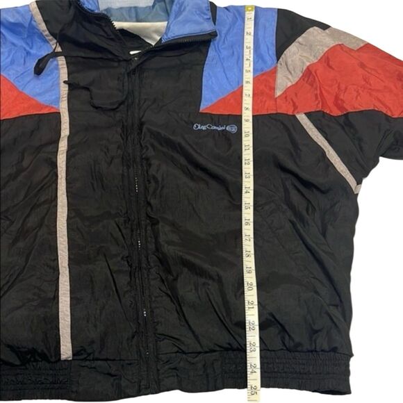 Oleg Cassini Windbreaker XL Colorblock Nylon Jacket Retro 90s USA Made - Picture 5 of 8